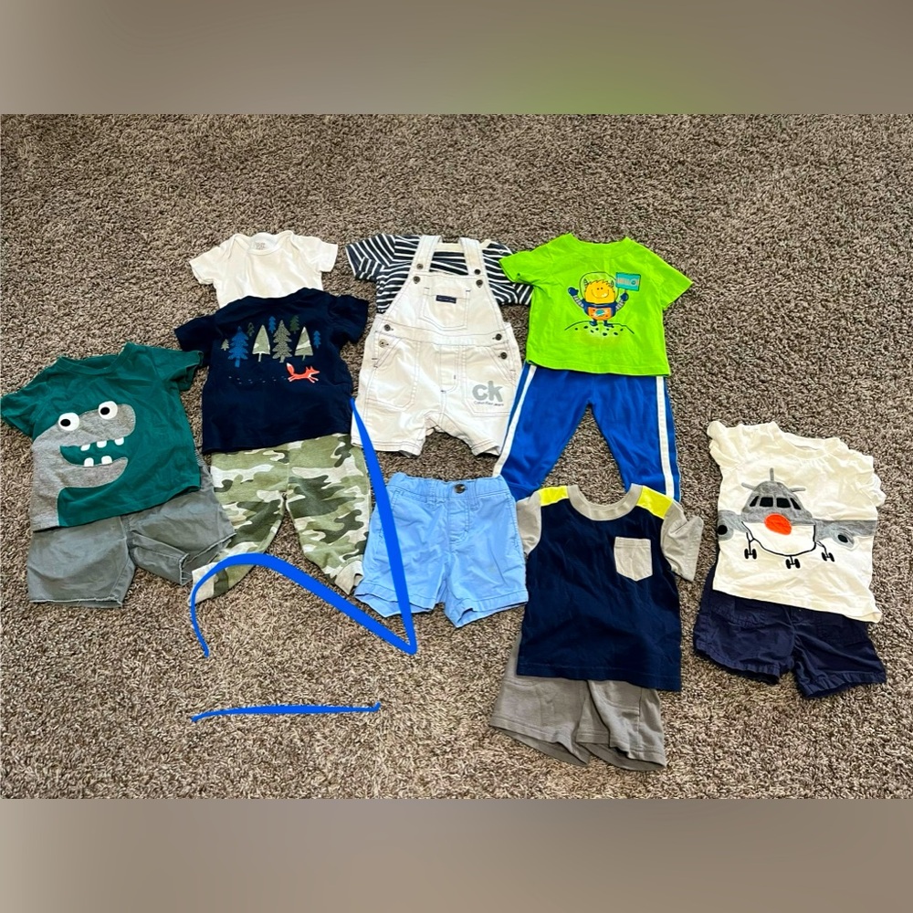Baby Boys 12 months summer clothes 14 pieces